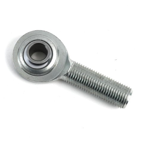 QA1 C Series 2-Pc Rod End - Male/Right Hand - .375in Bore x 1/2-20 - Carbon Steel