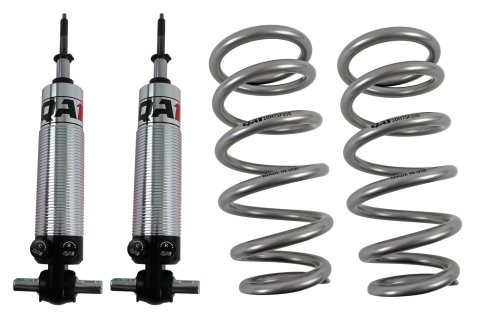 QA1 GM Pro Front Coil-Over System - Double Adj. - 10in x 350lbs/in - Flat - Aluminum