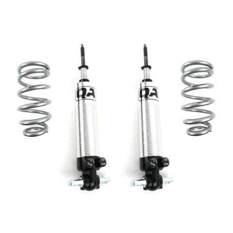 QA1 GM Pro Front Coil-Over System - Double Adj. - 10in x 550lbs/in - Flat Large - Aluminum