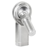 QA1 G Series 2-Pc Rod End - Female/Left Hand - .25in Bore x 1/4-28 w/Stud - Stainless Steel w/PTFE thumbnail 2