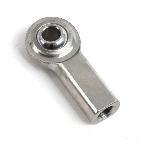 QA1 G Series 2-Pc Rod End - Female/Right Hand - .25in Bore x 1/4-28 - Stainless Steel w/PTFE