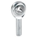 QA1 G Series 2-Pc Rod End - Male/Left Hand - .19in Bore x 3/16-24 - Stainless Steel w/PTFE thumbnail 1