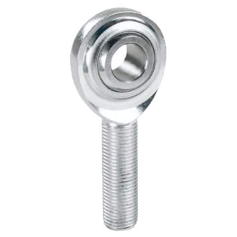 QA1 G Series 2-Pc Rod End - Male/Right Hand - .375in Bore x 3/8-24 - Stainless Steel w/PTFE thumbnail 3