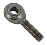 QA1 G Series 2-Pc Rod End - Male/Right Hand - .5in Bore x 1/2-20 - Stainless Steel w/PTFE thumbnail 1
