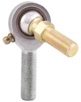 QA1 H Series 3-Pc Rod End - Male/Right Hand - .75in Bore x 3/4-16 w/Stud & Zerk - Alloy Steel thumbnail 1