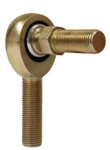 QA1 N Series Injection Molded Rod End - Male/Left Hand - .4375in Bore x 7/16-20 w/Stud- Carbon Steel thumbnail 1