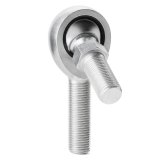 QA1 N Series Injection Molded Rod End - Male/Left Hand - .4375in Bore x 7/16-20 w/Stud- Carbon Steel thumbnail 2