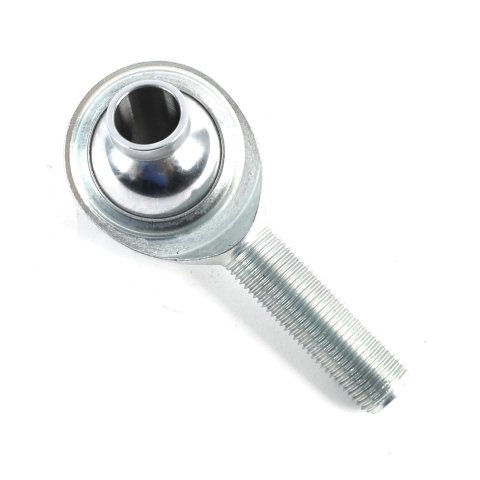 QA1 PCY Series 2-Pc Rod End - Male/Left Hand - .5in Bore x 1/2-20 - Hi-Misalign - Steel w/PTFE thumbnail 1