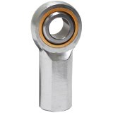 QA1 V Series 3-Pc Rod End - Female/Left Hand - 6mm Bore x M6x1.0 - Carbon Steel thumbnail 1