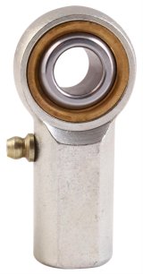 QA1 V Series 3-Pc Rod End - Female/Left Hand - 8mm Bore x M8x1.25 w/Zerk - Carbon Steel thumbnail 1