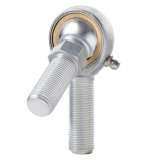 QA1 V Series 3-Pc Rod End - Male/Left Hand - .25in Bore x 1/4-28 w/Stud & Zerk - Carbon Steel thumbnail 2