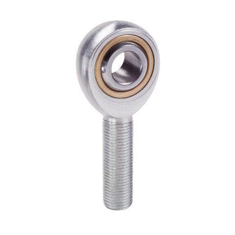QA1 V Series 3-Pc Rod End - Male/Left Hand - 5mm Bore x M5x.08 - Carbon Steel thumbnail 2