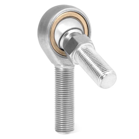 QA1 V Series 3-Pc Rod End - Male/Left Hand - 6mm Bore x M6x1.0 w/Stud - Carbon Steel thumbnail 2