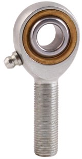 QA1 V Series 3-Pc Rod End - Male/Right Hand - 12mm Bore x M12x1.75 w/Zerk - Carbon Steel thumbnail 1