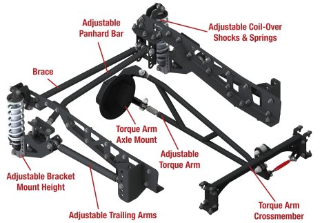QA1 73-87 Chevy C10 Rear Suspension Conversion System - Medium - GM 10 Bolt- Double Adj. (200lbs/in) thumbnail 2