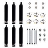 QA1 20.30 Eye-B/Eye-B V-None Dry LD Piston Shock Large Aluminum Coilover 13.38 - 6 Pack thumbnail 1