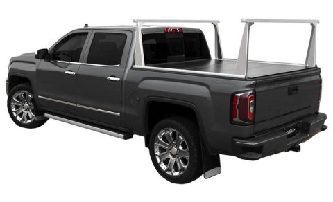 Access ADARAC Al Uprights 24in Vert Pro Kit (2 Uprights w/1 66in Cross Bar) Matte Black Truck Rack thumbnail 4