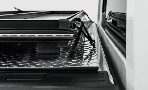 Access LOMAX Tri-Fold Cover 2022+ Ford Maverick 4ft 5in Bed - Black Urethane thumbnail 5