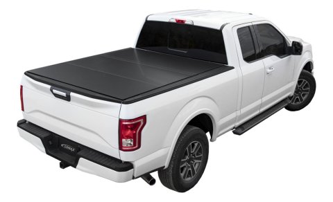 Access LOMAX Tri-Fold Cover 2022 Toyota Tundra 5Ft./6in. Bed w/ deck rail - Matte Black