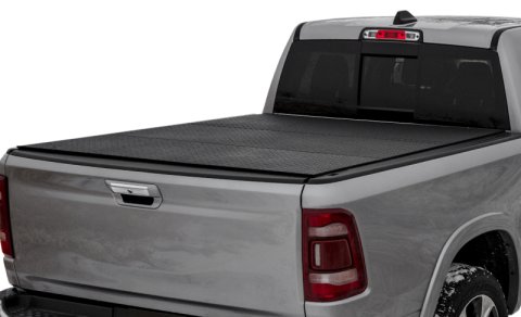 Access LOMAX Tri-Fold Cover 2019+ RAM 2500/3500 6.4ft Bed - Black Diamond Mist thumbnail 3