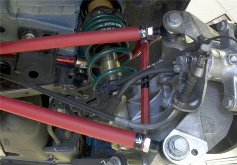 ALTA 02-12 Mini Cooper/S/JCW (Incl. 05-12 Convertible) & 09-12 Clubman Rear Endlinks Adj. Pair - Red thumbnail 2