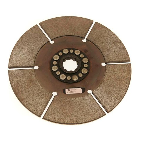 McLeod Disc Sintered Iron HCF 8inX1-1/8X26 Spline Solid Hub 16 Riv .250 Thick