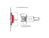 McLeod Spacer Aluminum Hyd T.O. Bearing T56 2 Hole .950in Thick thumbnail 3