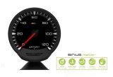 GReddy Sirius Meter - Water Temp 0/120 (Deg.C) 74mm Analog Gauge (w/Water Temp Sensor & Harness Set) thumbnail 1