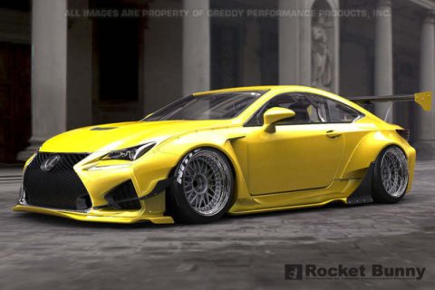 GReddy 2015+ Lexus RC-F Rocket Bunny Full Wide-Body Aero Kit w/o GT Wing thumbnail 2