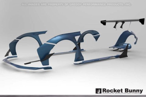 GReddy 2015+ Lexus RC-F Rocket Bunny Full Wide-Body Aero Kit w/ GT Wing thumbnail 1