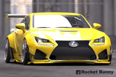 GReddy 2015+ Lexus RC-F Rocket Bunny Full Wide-Body Aero Kit w/ GT Wing thumbnail 2