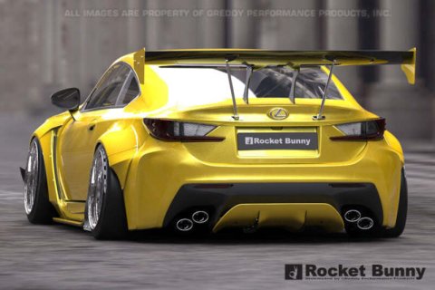 GReddy 2015+ Lexus RC-F Rocket Bunny Full Wide-Body Aero Kit w/ GT Wing thumbnail 3