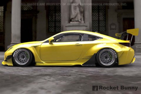 GReddy 2015+ Lexus RC-F Rocket Bunny Full Wide-Body Aero Kit w/ GT Wing thumbnail 4