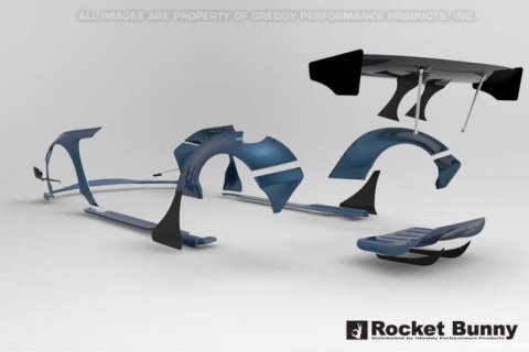 GReddy 2015+ Lexus RC-F Rocket Bunny Full Wide-Body Aero Kit w/ GT Wing thumbnail 5