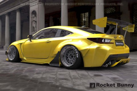 GReddy 2015+ Lexus RC-F Rocket Bunny Full Wide-Body Aero Kit w/ GT Wing thumbnail 6