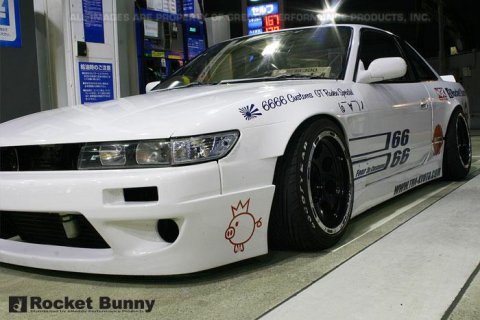 GReddy 89-93 Nissan Silvia 2Dr Full Rocket Bunny (PS13) F,S,R Aero Kit V1 **Must Ask/Call to Order** thumbnail 2