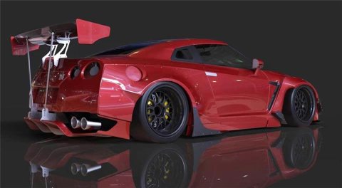 GReddy Rocket Bunny R35 V2 Front Canards (FRP) thumbnail 9