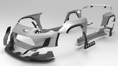 GReddy Pandem 2022+ Toyota GR86 (ZN8) Rocket Bunny Optional Wing thumbnail 1
