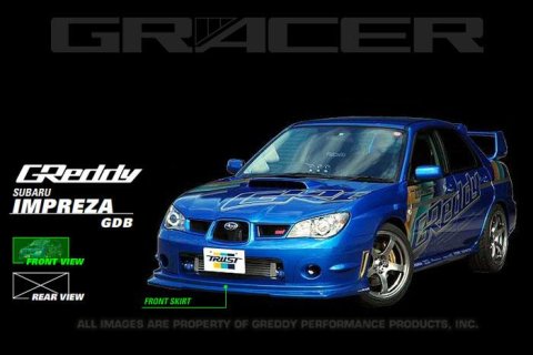 GReddy 06-07 WRX & STi Front Lip Spoiler FRP thumbnail 1