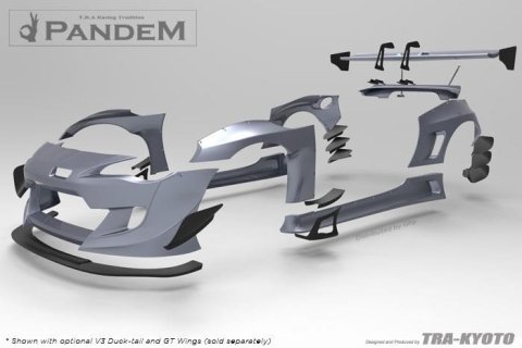 GReddy Scion FR-S Pandem Wide Body V3 Front Canard thumbnail 2