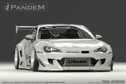 GReddy Scion FR-S Pandem Wide Body V3 Front Canard thumbnail 4