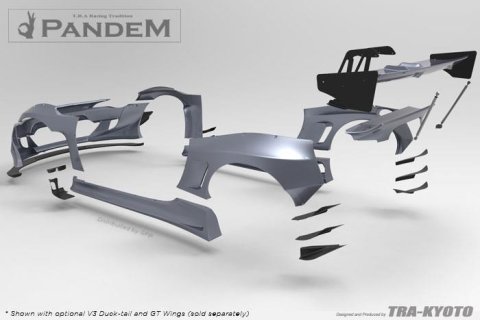 GReddy Scion FR-S Pandem Wide Body V3 Front Canard thumbnail 8
