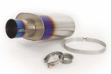 GReddy - Universal Titanium Oval Muffler 2.5in ID Muffler Inlet thumbnail 1
