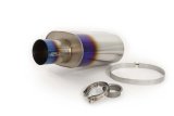 GReddy - Universal Titanium Oval Muffler 2.5in ID Muffler Inlet thumbnail 2