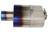 GReddy - Universal Titanium Oval Muffler 2.5in ID Muffler Inlet thumbnail 4
