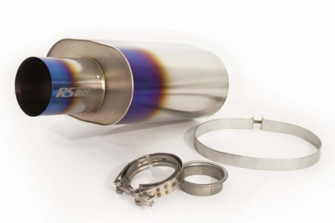 GReddy Universal 3.0in RS-Ti Oval Titanium Muffler thumbnail 2