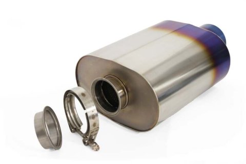 GReddy Universal 3.0in RS-Ti Oval Titanium Muffler thumbnail 4