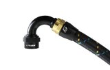 GReddy AN08 120 DEGREE HOSE END SWIVEL BLACK/GOLD ANODIZED thumbnail 1