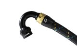 GReddy AN08 150 DEGREE HOSE END SWIVEL BLACK/GOLD ANODIZED thumbnail 1