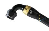 GReddy AN12 90 DEGREE HOSE END SWIVEL BLACK/GOLD ANODIZED thumbnail 1